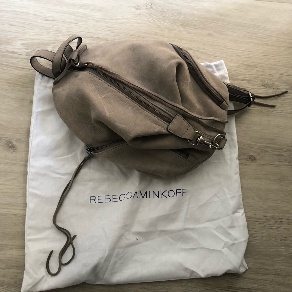 Rebecca Minkoff Mini Julian Backpack - Grey Suede